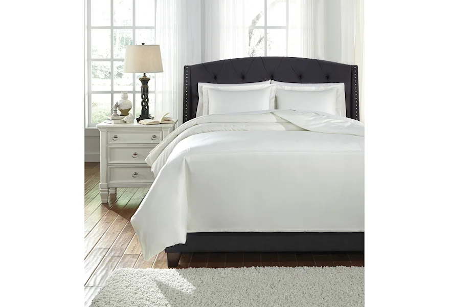 Bedding Sets Queen Maurilio White Comforter Set by Signature Design by Ashley at Esprit Decor Home Furnishings